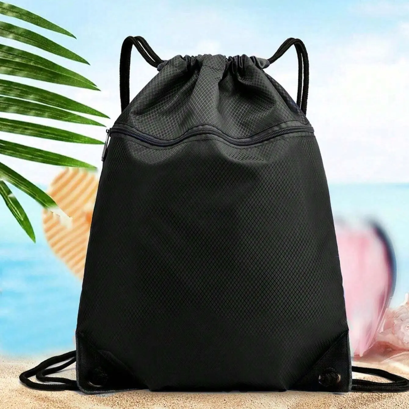 Large Waterproof Drawstring Backpack With Wet/Dry Separation ...