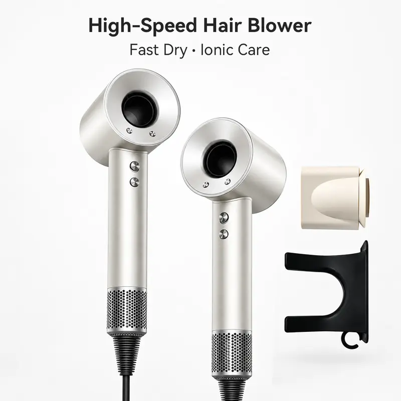 Qawtor Ionic Blow Dryer, 110,000 RPM High-Speed Motor for Fast Drying & Frizz-Free Hair, Lightweight Low Noise (<60dB) Portable Travel Design, Travel Hair Dryer, Portable Blow Dryer, tiktokshopbacktoschool