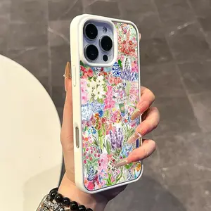 Magnetic Compatible Case Suitable for IPhone 17 16 15 14 13 12 11pro Promax Plus, Coquette Floral Collage Style | Trendy, Silicone, Lightweight, Shockproof, and Girly Protection