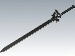 Kirito Sword Art Online Elucidator Cosplay Sword Kit 3D Printed