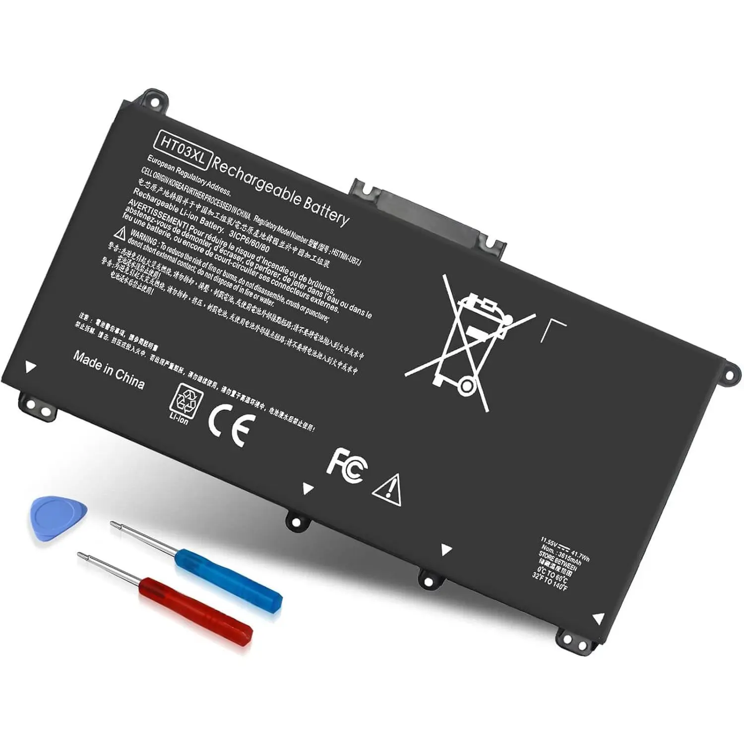 HT03XL L11119-855 Laptop Battery for HP Pavilion 14-CE 14-CF 14-DF 15-CS 15-DA 15-DB 15-DW 17-by 17-CA Series 15-CS0053CL 15-DW0033NR 15-DA0014DX L11421-542 L11421-2C2 HSTNN-UB7J HSTNN-DB8R HT03041XL