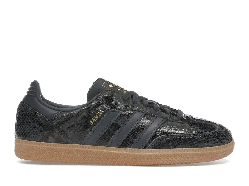 adidas Samba OG Snakeskin Black Women's Perfect Casual Daily Lifestyle Sneaker Fashion Footwear Gym Walking Shoe Running Sneaker Girl