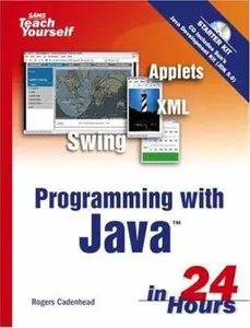 USED-Sams Teach Yourself Programming With Java in 24 Hours by Rogers Cadenhead (Paperback)