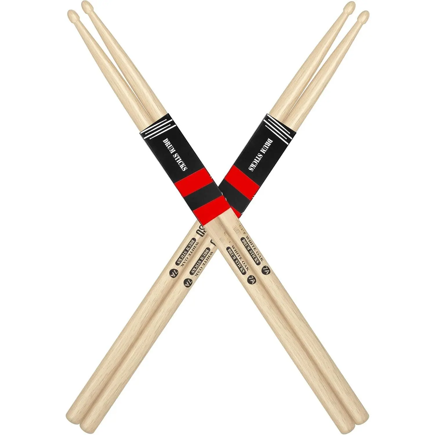 Drum Sticks, White Oak Drumstick, Drumsticks for Drums, Baquetas para Bateria, Drum Accessories for Drums, 7A Drumsticks (7A-White Oak-2Pairs)