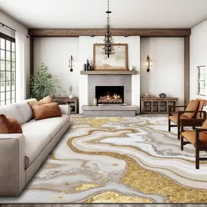 Luxury Vintage Patterned Velvet Carpet, Soft Comfortable Home Decor Rug, Living Room Sofa Mat, Bedroom Bedside Rug, Multi-Scene Use, Modern Area Rug, Decorative Area Rug, merry Christmas, let it snow