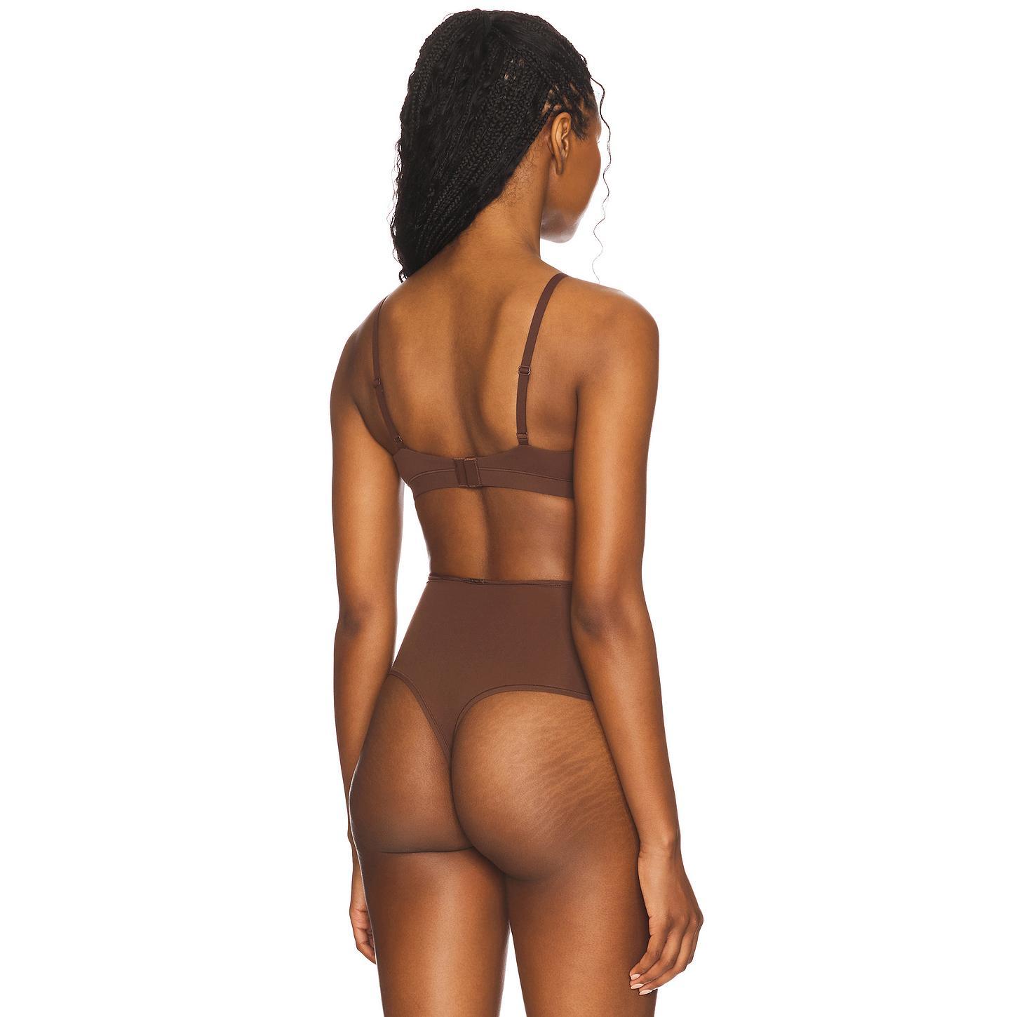 SKIMS Fits Everybody Crossover Bralette in Sand