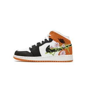 Air Jordan 1 Mid GS "Basketball Blossom" DQ8390 100