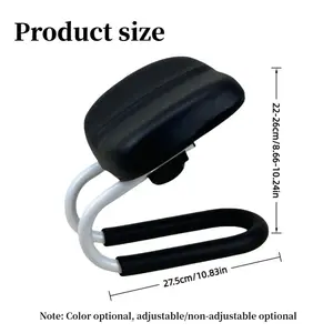 1pc Adjustable Height Kneeling Meditation Stool - Heavy-Duty Metal Frame & PU, Non-Slip Base, Prayer Bench for Yoga, Muslim Prayer, Squatting - Portable Stool for, Studio, Travel (Black/Brown) - s &