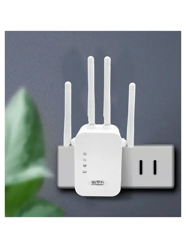 EZVIZ WiFi Repeater Extender - 300Mbps Signal Boosting Device with 4 External 3dBi Antennas, 1-Click WPS Setup, 360° Full Coverage for 8500sq.ft, ABS Build, Android Compatibility, Repeater Mode (Computers & Office Network Component), Wifi Signal Booster