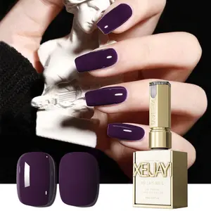 1PC 15ML 091 Deep Purple Nail Gel - High-Saturation Color, Long-Lasting Strong, Gentle Formula, Perfect for Home Salon Manicures, Ideal DIY Gift for Women, Nail Art Essentials Sophisticated Nail Look Smooth Application Polish Cutics