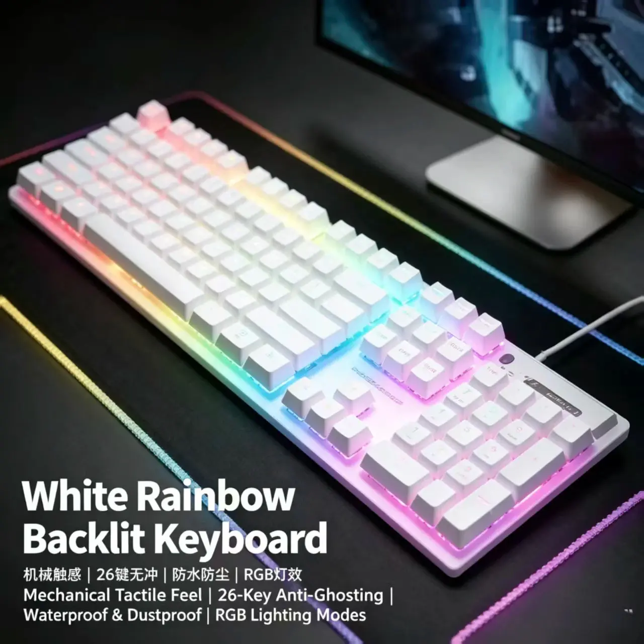 GameCore™ GX330 Wired Gaming Keyboard & Mouse Combo | 104-Key Mechanical-Feel USB Gaming Set