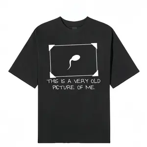Funny Sperm Graphic Tee | ‘Very Old Picture of Me’ Casual T-Shirt | Trendy Unisex Streetwear