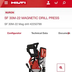 SF 30M-22 cordless magnetic  drill press ( tool only)