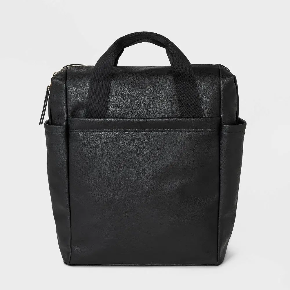 Square Convertible Backpack - Universal Thread Black: Fits 15" Laptop College Use