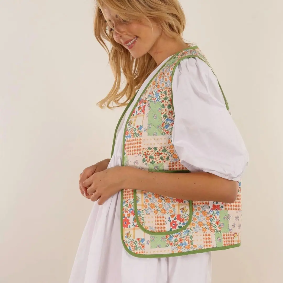 Full Bloom Quilted Vest