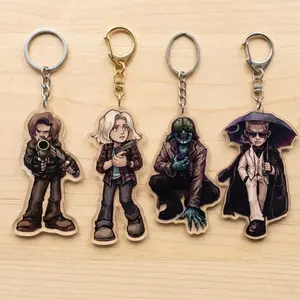 Acrylic Keychains: Leon Kennedy, Grace Ashcroft, Victor Gideon and Zeno
