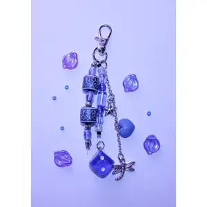 Blue Firefly Bag Charm