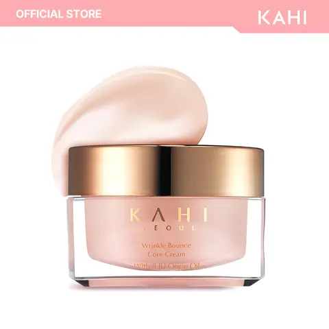 KAHI Core Collagen Cream Jar - Korean Beauty Gentle Anti-Aging Cosmetic Night Cream for Adults, Sensitive Skin, Hydrating Lotion with Age-Defying Formula, Boosts 3-Dimensional Elasticity, Crow’s Feet Soft, Skin Density (1.69 fl oz)