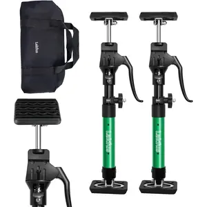 Adjustable Third Hand Quick Support Pole 15.8" - 23.6" 200lbs Capacity for Installing Cabinets, Dust Barrier Poles, Drywall Lift, Furniture Jack Rod & Zip Wall Pole Kit, 2-Pack