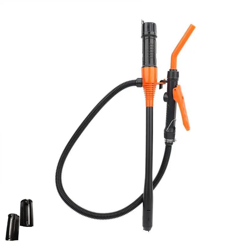 Portable Fuel Transfer Pump with Flow Control Nozzles, Battery Operated Liquid Transfer for Gas, Oil, Water & Fuel Transfer Pump without Battery, for