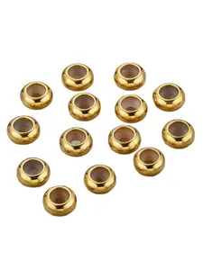 10 Piece Set Stainless Steel European Round Positioning Clips, Silicone Anti-Slip Pads, Bead Jewelry Making Accessories for Bracelets