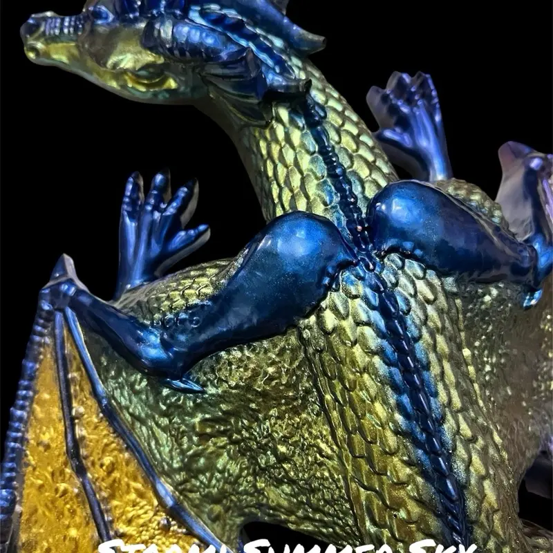 Large Epoxy Resin Dragon - Detailed Sculpture with Unique Design Features