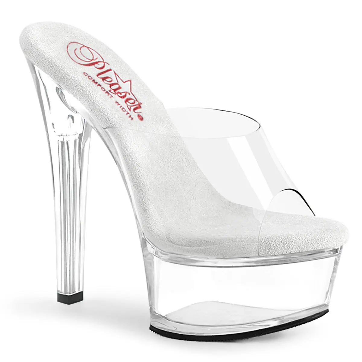 GLEAM-601 Clear Heel Platform Sandal for Women with Elegant Design High Heels Classy