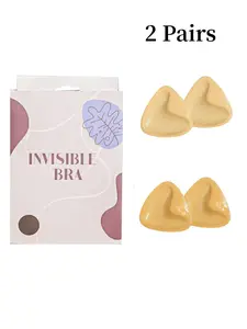 Women's Reusable Silicone Nipple Cover, Invisible Self-adhesive Triangle Shaped Nipple Cover, Women's Lingerie Accessories for Daily Wear