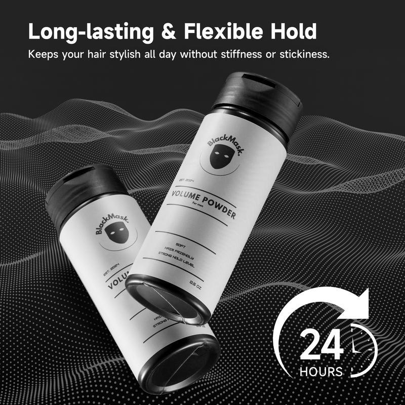 BlackMask Volume Powder - 0.5oz, Soft Hold Hairspray for Men & Women, Matte Finish, No-Rinse Styling Powder, Styling Powder | Matte Finish Powder | Soft Texture, Hair Styling Products BlackMask Volume Powder - 0.5oz, Soft Hold Hairspray for Men & Women, Matte Finish, No-Rinse Styling Powder, Styling Powder | Matte Finish Powder | Soft Texture, Hair Styling Products