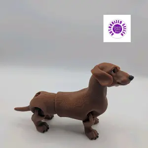 3D Printed Articulated Dachshund