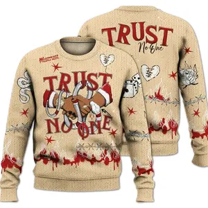 Knitted Sweater To Match Dunk Low Strawberry Waffle - Trust No One Snake-Bite Doodle Crayon 1D8