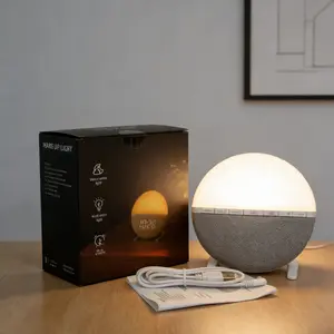 Sunrise Alarm Clock, 7-Color Night Light, 7 Ringtones, Sunrise Simulation, Snooze, Dimmable, Bedroom Decor, Home Accent, Dorm Essential, Student Gift LED