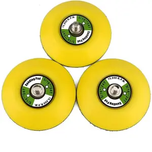 3PCS 3" Hook and Loop Backing Pads 5/16"-24 Threads Polishing Buffing Plate for Dual Action Car Polisher