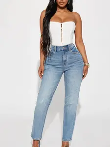 Mama Said 90s High Rise Mom Jeans - Medium Wash