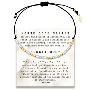 GRATITUDE Bracelet from "Morse Code" Series