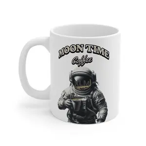 XLM Stellar Coffee Mug 11 oz White Ceramic Sublimation Printed Mug with C-Handle for Coffee, Tea, and Hot Chocolate - Beverage, Classic, Drinkware, Reusable, Reuse, Washable, Tumbler, Cup