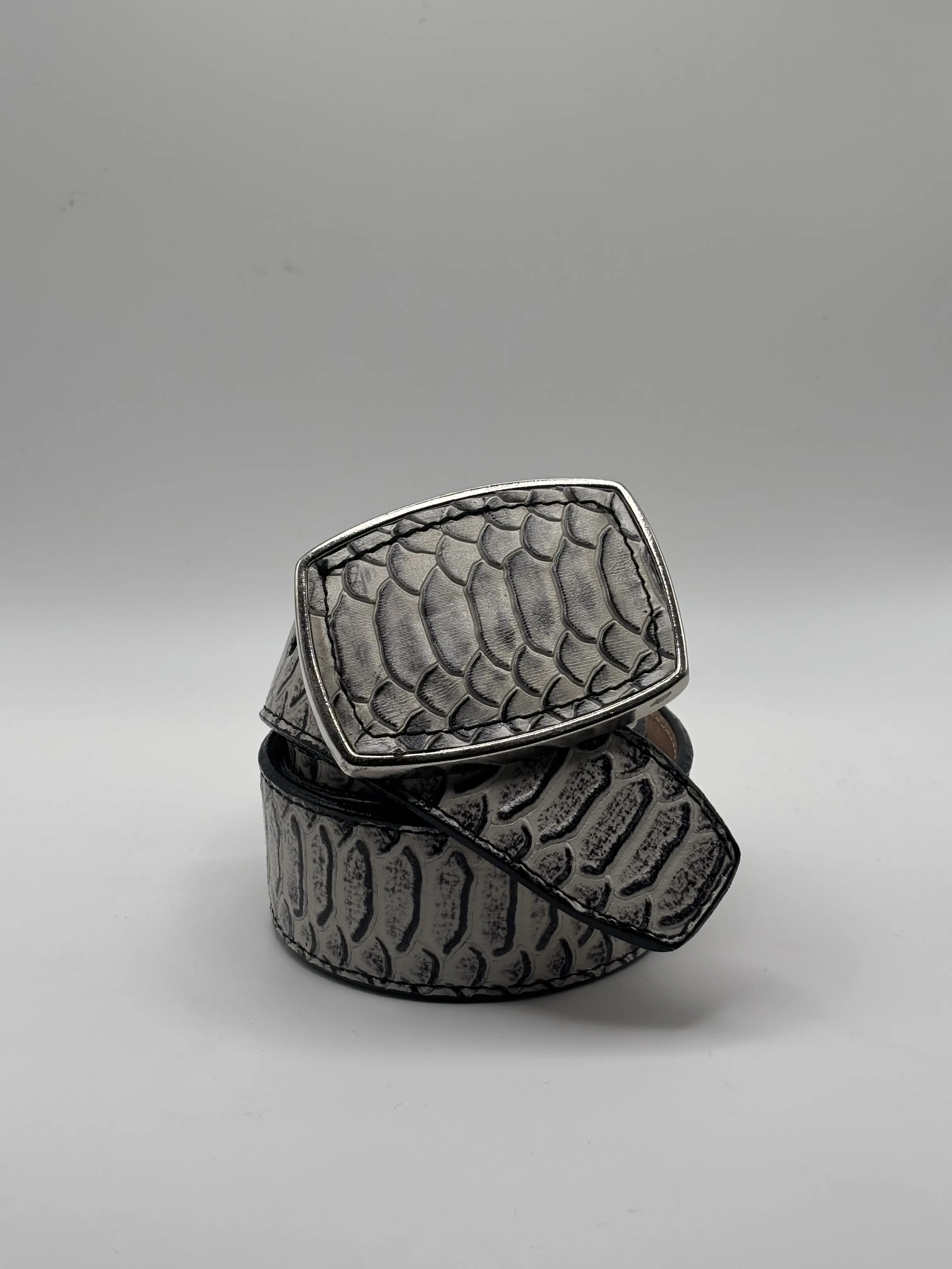 Belt- White Snake Design (Print)