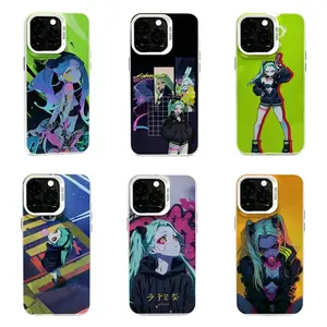 R-Rebecca C-Cyberpunk Game Phone Case  Phone Case  for iPhone 17, 16, 15, 14, 13, 12, 11 Pro Air Plus ProMax and Samsung S26-S20 Ultra Plus FE shock-absorbing phone cases, fashionable gift. soft back