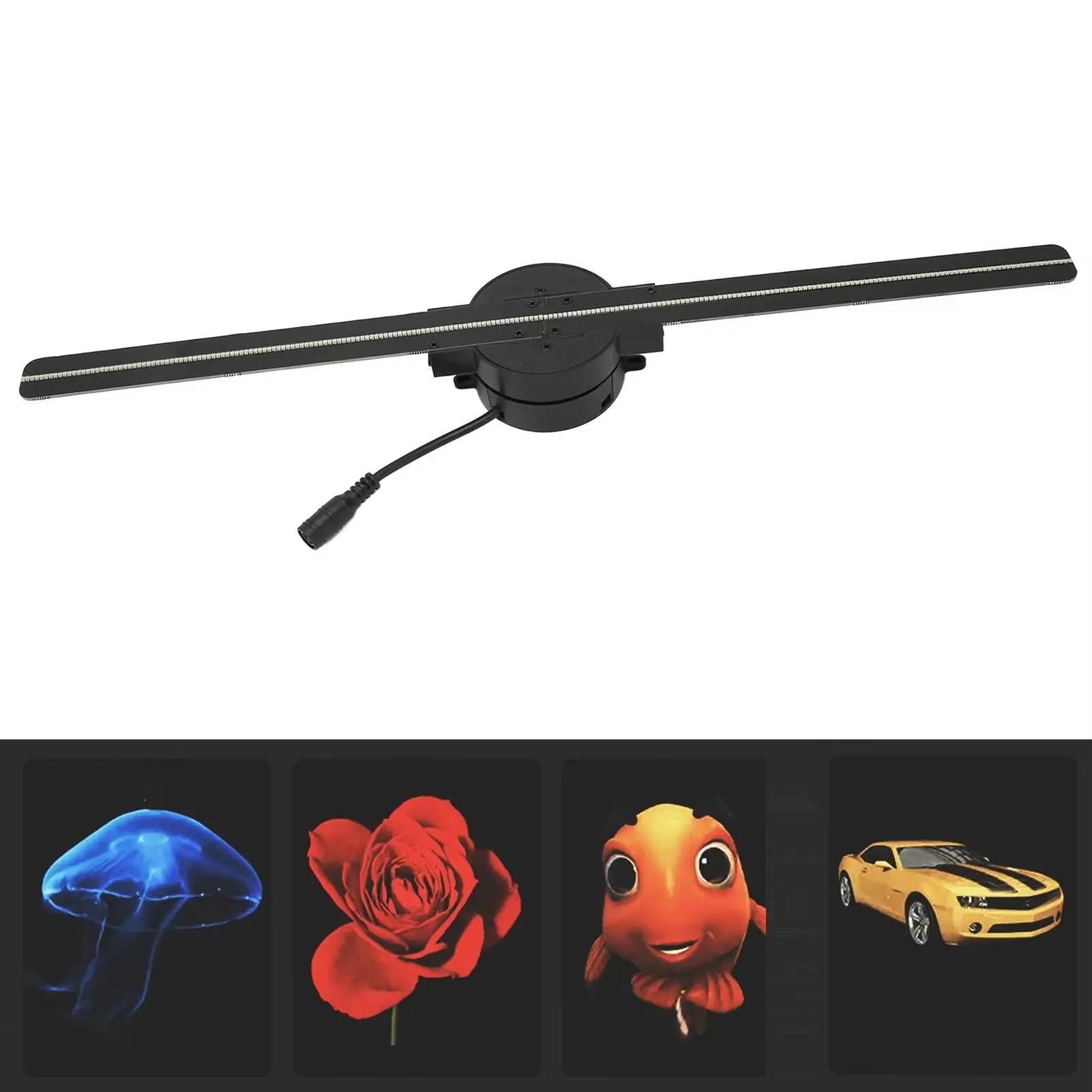 Wifi 3D Hologram Fan 3D Hologram Projector 176 Degree Viewable Angle 100‑240V 2000X224