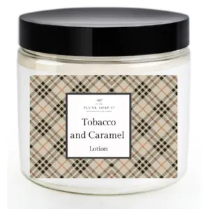 Tobacco and Caramel Scented Hand and Body Lotion
