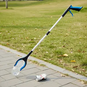 Foldable Grabber Tool, Heavy-Duty Non-Slip Reacher with Adjustable Grip, Rust-Resistant Aluminum Alloy. Extendable Folding Pickup Claw for Garden Waste, Kitchen & Bath High Reach, Trash Pickup, Cleaning Helper, Multi-Purpose Retrieval Aid.