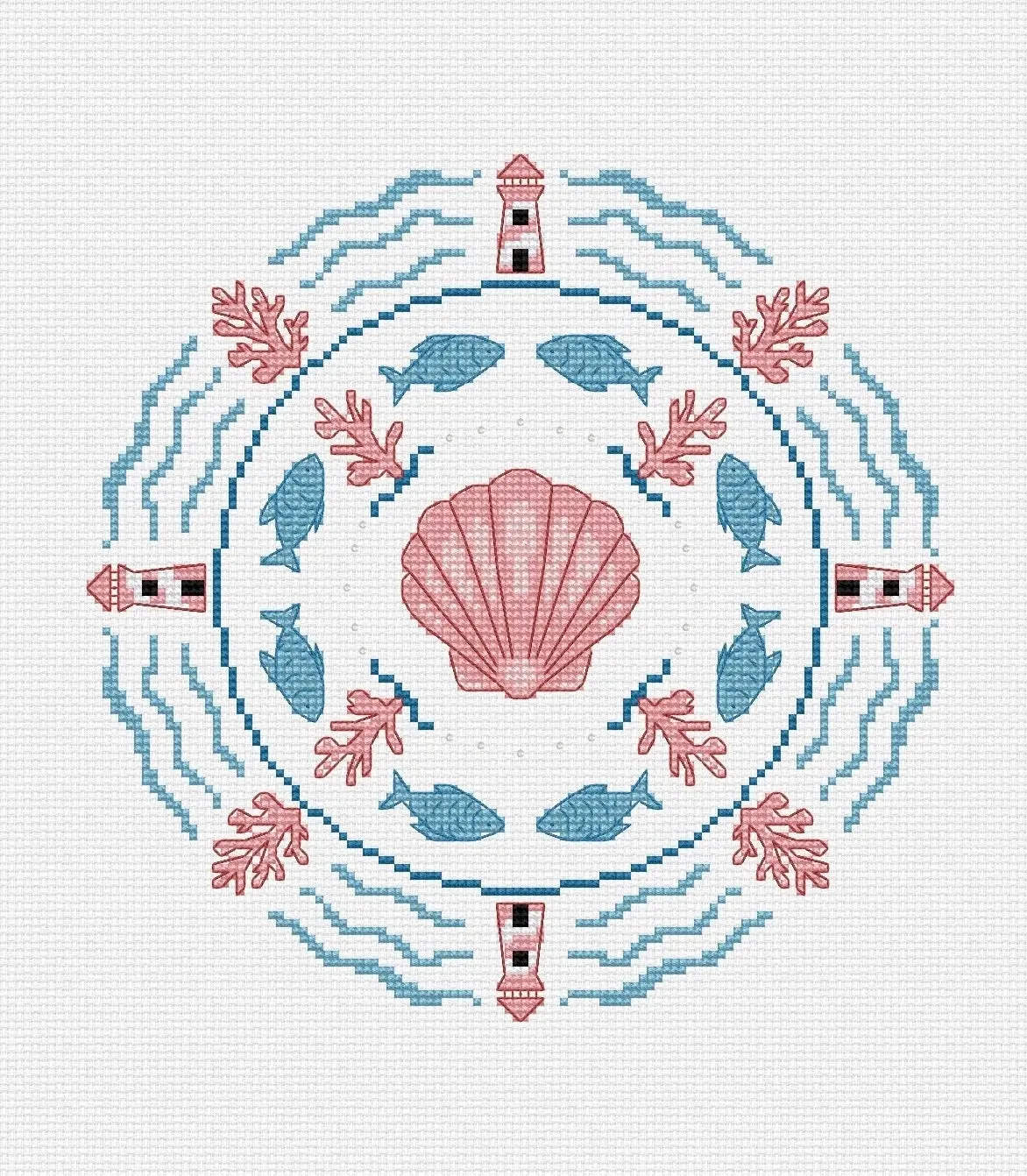 The Sea is Rough - PDF Cross Stitch Pattern