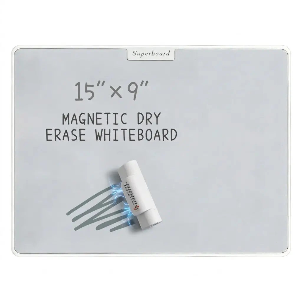 【Inkless Writing Tablet】15 inch x 9 inch large dry erase board, ink free nano magnetic whiteboard, reusable desktop writing board, suitable for home office drawing and to-do list, ideal Christmas and birthday gift for students and office workers