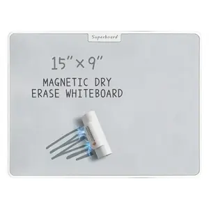 15 inch x 9 inch large dry erase board, ink free nano magnetic whiteboard, reusable desktop writing board, suitable for home office drawing and to-do list, ideal Christmas and birthday gift for students and office workers