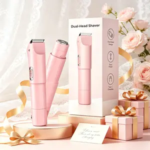 2-In-1 Rechargeable Body Hair Trimmer, Body Hair Trimming, 90-Minute Long-Lasting Battery, Battery Powered Trimmer, USB Type-C Charging, Smooth Care for All Day Use, Rechargeable Trimmer Kit