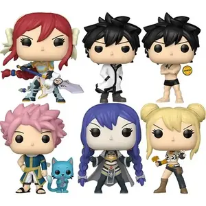 Funko Pop! Fairy Tail 100 Years Quest (Natsu with Happy, Erza, Wendy, Lucy, Gray) Vinyl Figures