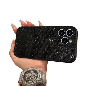 Unique Luxury Diamond  |   Asymmetrical Rhinestone Design for a One-of-a-Kind Look. Poker Card Pattern   16 14 Pro Max Clear  protective  magnetic stylish Anti-Fall   promax 11-16 phone case black junk cover fit durable tpu Heart Quotes music gift festive