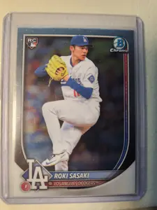 Roki Sasaki #12 2025 Bowman Chrome Baseball Card Sleek Design for Collectors and Fans of the 2025 Series Unique Perspective on Sasaki