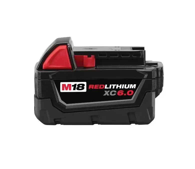 MILWAUKEE 48-11-1860 6AH 18V M18 REDLITHIUM XC6.0 BATTERY PACK