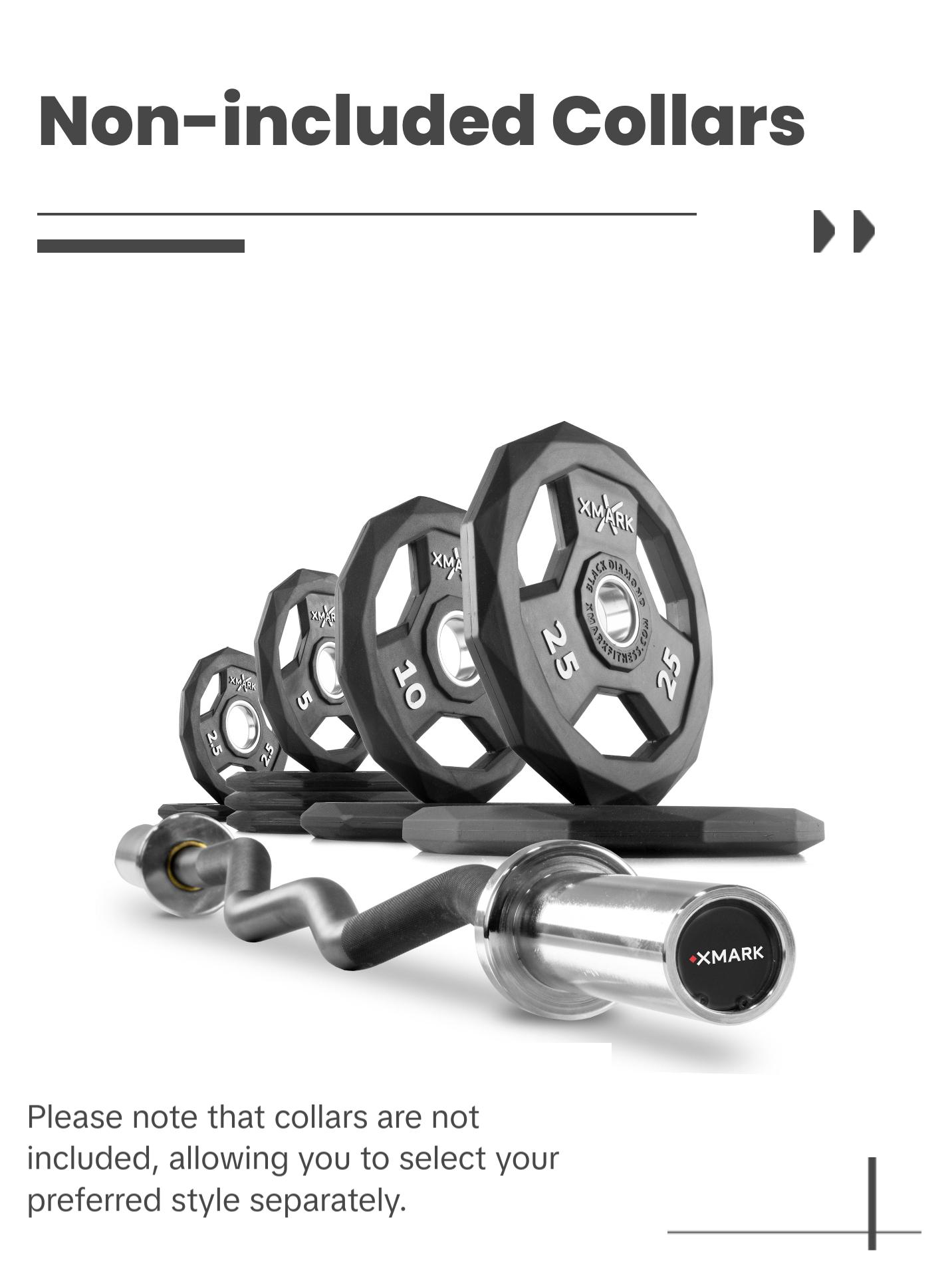 Black Diamond® Olympic Weight Plates and Curl Barbell Sets